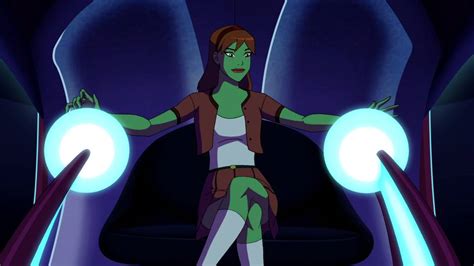 Check Out Miss Martian Piloting Her Bio Ship In Young