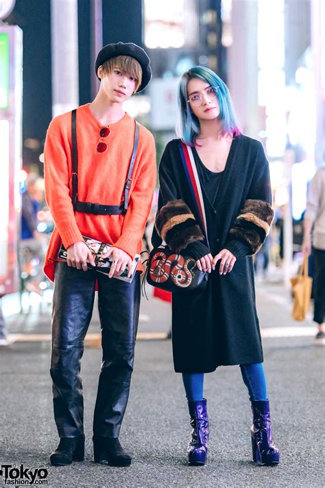 Harajuku Punks W Mohawks Studded Leather And Boots