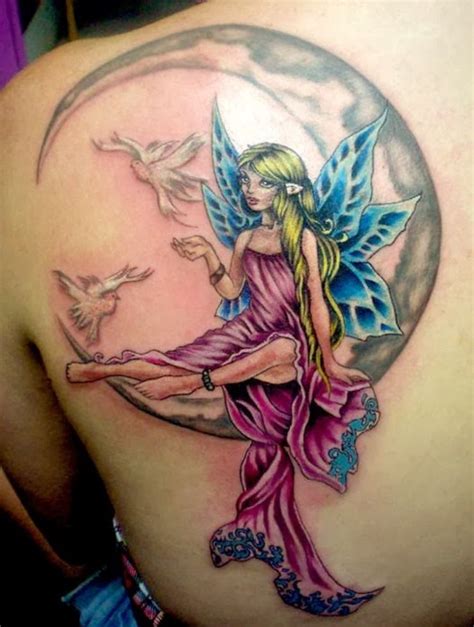 Moon Tattoos Tattoofan Fairy Tattoos Fairy Tattoo Fantasy Tattoos