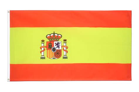 Nicht nur an der costa del sol leben viele deutschstämmige. Spanien mit Wappen Flagge - 90 x 150 cm kaufen - Fahnen CH