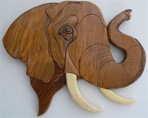 Custom Order Your Own Wood Intarsia African Animal Via