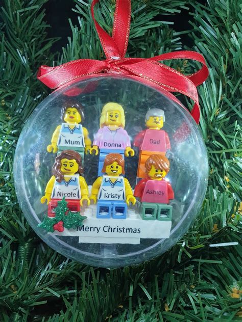 Personalised Lego® Minifigure Christmas Bauble Christmas Etsy Australia