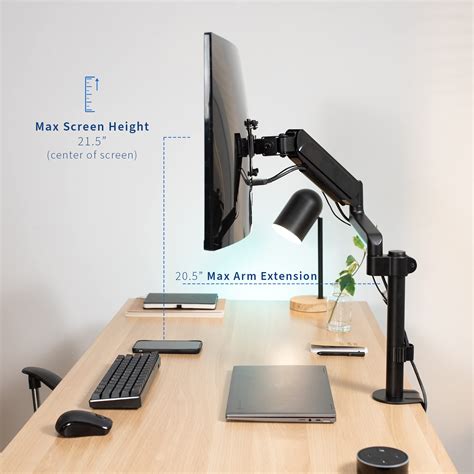 Buy Vivo Single Monitor Arm Mount For 17 To 32 Inch Screens Pneumatic