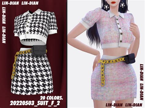 The Sims Resource Two Piece Dress And Fanny Pack
