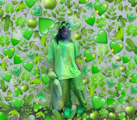 Music billie eilish 720x1280 wallpaper id 853155 mobile abyss. Billie Eilish Green Wallpapers - Wallpaper Cave