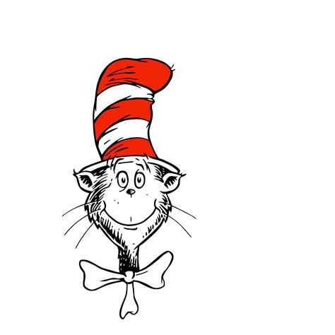 The Cat In The Hat Svg Dr Seuss Svg Catinthehat Svg Dr Seuss Characters