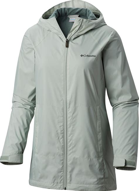 Womens Lined Rain Jacket Raincoat With Hood Mesh Ladies Fleece Coat