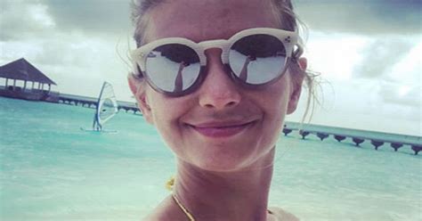 Taking The Plunge Rachel Riley Puts On An Eye Popping Display In Teeny