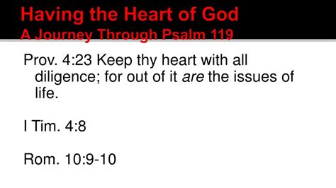 Ppt Having The Heart Of God A Journey Through Psalm 119 Powerpoint