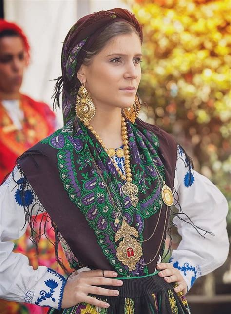 Women From Portugal Wearing A Traditional Dress Rpics
