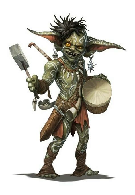 Goblin War Drummer Bard Fantasy Character Design Character Art