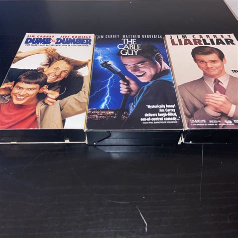 Jim Carrey Vhs Movie Lot Of 3 Liar Liar Dumb And Dumber Cable Guy Ebay