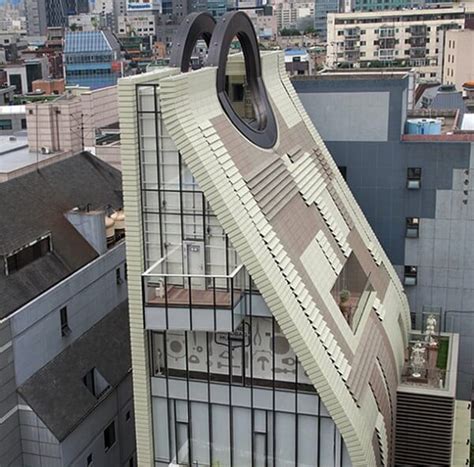 Unique Purse Shaped Building Simone Handbag Museum In Seoul South