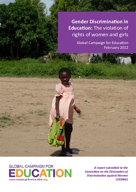 Gender Discrimination In Education The Violation Of Rights Of Women And Girls Save The