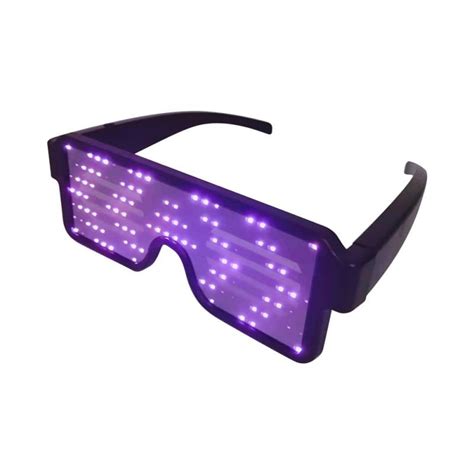 8 Modes Led Glasses Light Up Glow Sunglasses Eyewear Decoration For