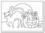 Coloring Pages Halloween Z31 Sheets Print Crafts Cat Kids Collage sketch template