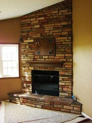 Don't forget to like, share, and subscribe us.subscribe now to get more home decor ideas. Brown stacked stone faced corner fireplace | Living room ...
