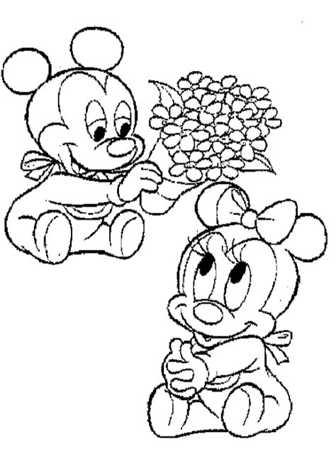 Baby Minnie Coloring Pages - Coloring Home