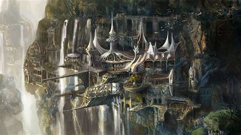 Imgur Fantasy City Fantasy Artwork Fantasy Castle Elven City Hd