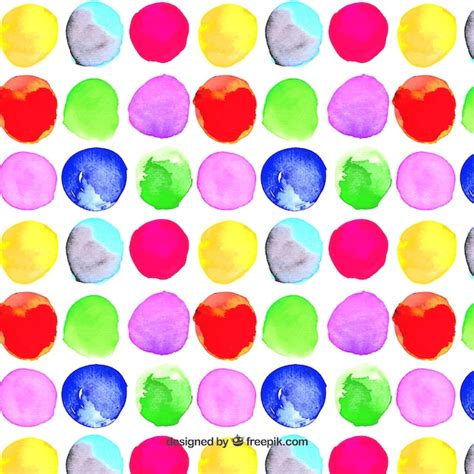 Free Vector Watercolor Dots Pattern