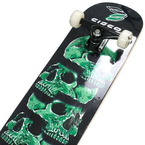 Skate Cisco Skull Green Pro Black Madboards