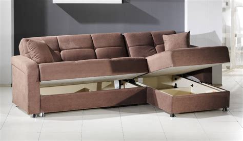 Vision Convertible Sectional Sofa In Rainbow Truffleistikbal Pertaining To Convertible Sectional Sofas 