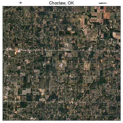 Aerial Photography Map Of Choctaw Ok Oklahoma