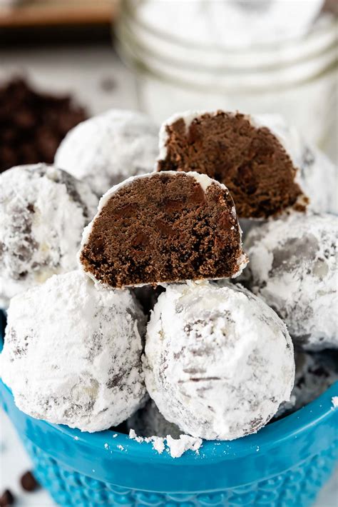 Double Chocolate Snowball Cookies Crazy For Crust