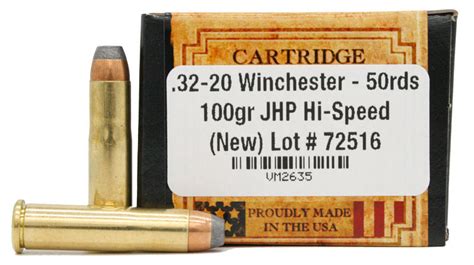 Ventura Heritage 32 20 Winchester 100gr Jhp Hi Speed Ammo For Sale