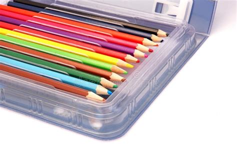 Colored Pencils In Box Stock Photo Image Of Pencils Wood 4186664
