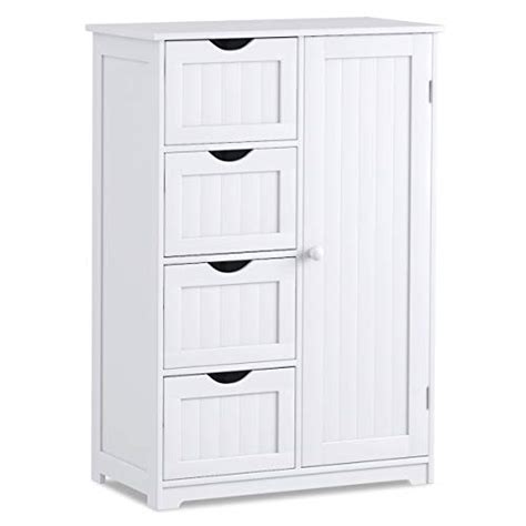 Enjoy free shipping on most stuff, even big stuff. Giantex Bathroom Floor Cabinet Wooden with 1 Door & 4 ...