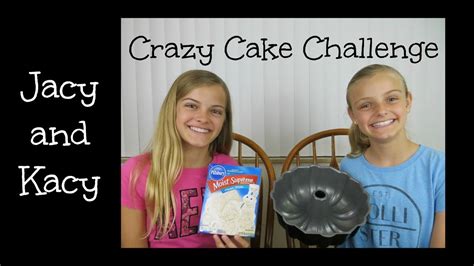 Crazy Cake Challenge ~ Jacy And Kacy Youtube