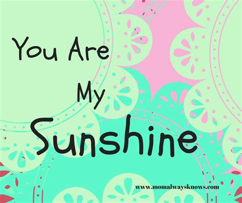 Takeshi resembles sumire's beloved former dog, momo, and she has a strong desire to take takeshi in as a pet. You are my Sunshine Printable in Aqua! Adorable printable ...