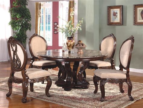 View some of the exquisite large round french parquetry dining tables we have individually designed make offer 54 70 round grey oak silver iron jupe extension dining table french country tell us what you think opens in new window or tab side. French Country Dining Room Set Round Table - Formal Dining ...