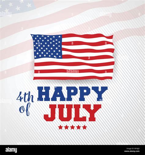 Th July Happy Independence Day United State America Stock Vector Image Art Alamy