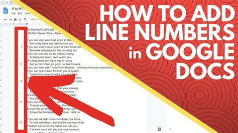 If not, you may not be getting the most out of it. How to Add Line Numbers in Google Docs - YouTube