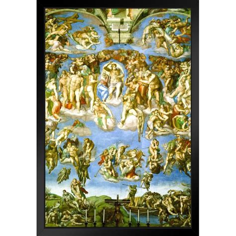 Vault W Artwork Michelangelo The Last Judgment Fresco Sistine Chapel