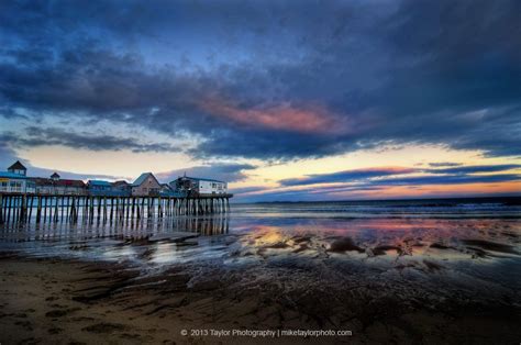 Old Orchard Beach Pier Sunset Old Orchard Beach Favorite Places