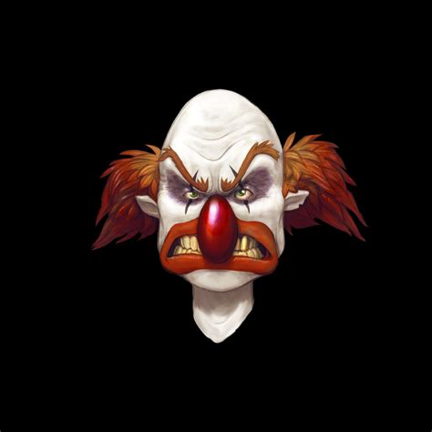 Funhumor Really Scary Evil Clown Face Ipad Iphone Hd