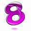 Clipart  Glossy Number Eight