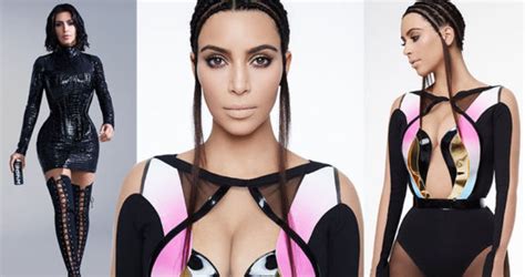 Kim Kardashian Flaunts Her Killer Curves And Ample Chest In Sexy Futuristic Photo Shoot 24h Beauty