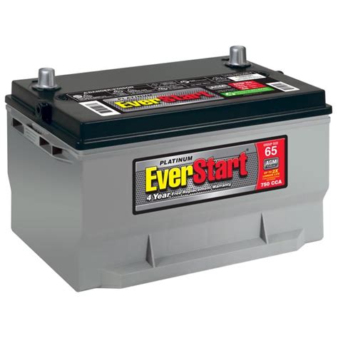 Everstart Platinum Agm Battery Group Size 65 12v750 Cca Walmart