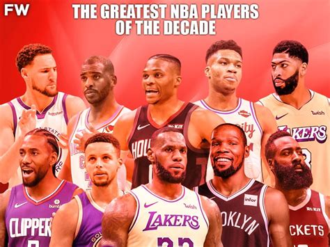 The Greatest Nba Players Of The Decade Fadeaway World
