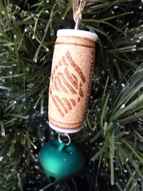 Recycled Wine Cork Christmas Bell Ornament Tutorial Wine Cork