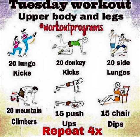 Pin By Health And Fitness On Fitness Tuesday Workout Monday Workout