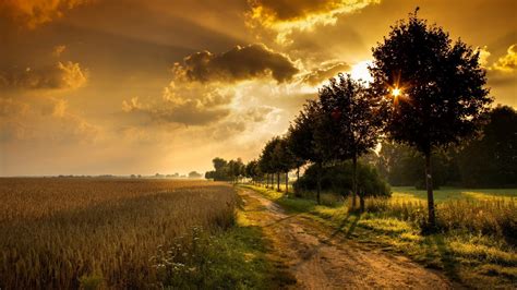 Free Download Countryside Sunset Wallpaper 4170 1920x1080 For Your