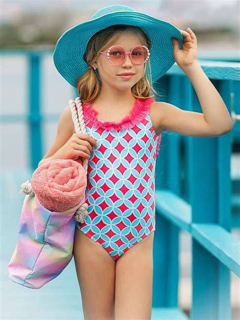 Your Little Beach Cutie Can Splash The Day Away In Style With This Bright And Trend Right