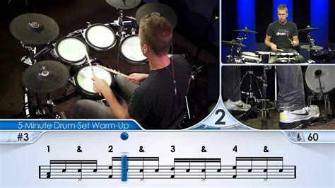 5 Minute Drum Set Warm Up Beginner Drum Lesson Youtube