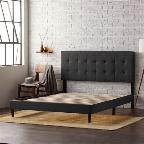 Check spelling or type a new query. Rest Haven Upholstered Platform Bed Frame with Square ...
