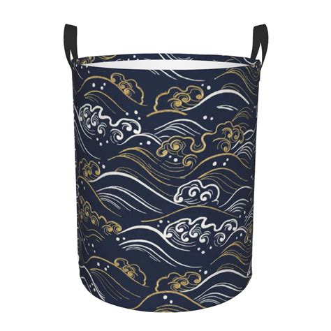 Znduo Round Laundry Basket Waterproof Collapsible Laundry Baskets With